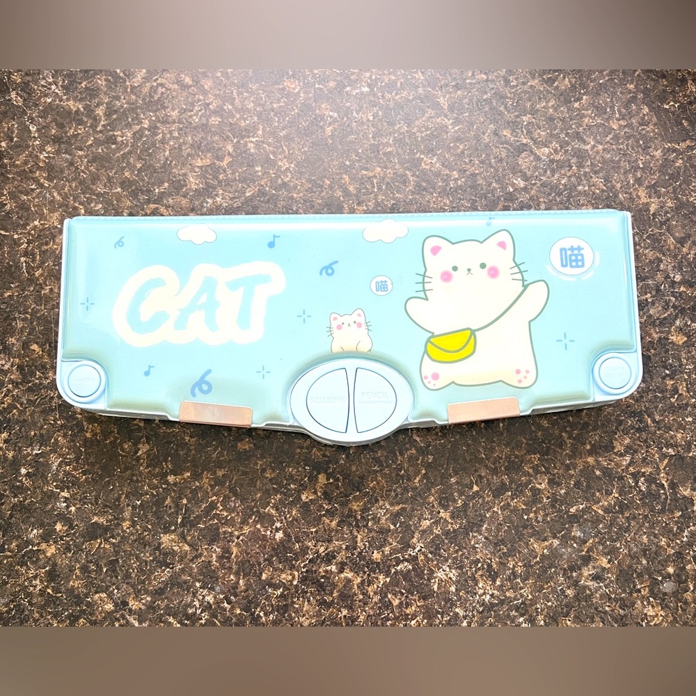 Cat Pencil Box 🐱 Multifunction 🎉